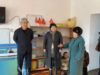 РАЙОН ЖЕТЕКЧИСИ ШЕКЕР АЙЫЛЫНДАГЫ КҮЙҮП КЕТКЕН БАЛА БАКЧАДАГЫ БАЛДАРДЫ УБАКТЫЛУУ БАШКА ИМАРАТКА ЖАЙГАШТЫРУУ БОЮНЧА ЖҮРГҮЗҮЛҮП ЖАТКАН ИШТЕРДЕН КАБАР АЛДЫ